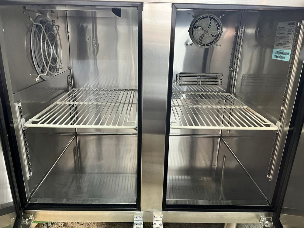 스키피오 테이블냉장냉동고 1200 간냉식 냉장1칸냉동1칸 반반 냉동장고 업소용 카페 2도어 이미지