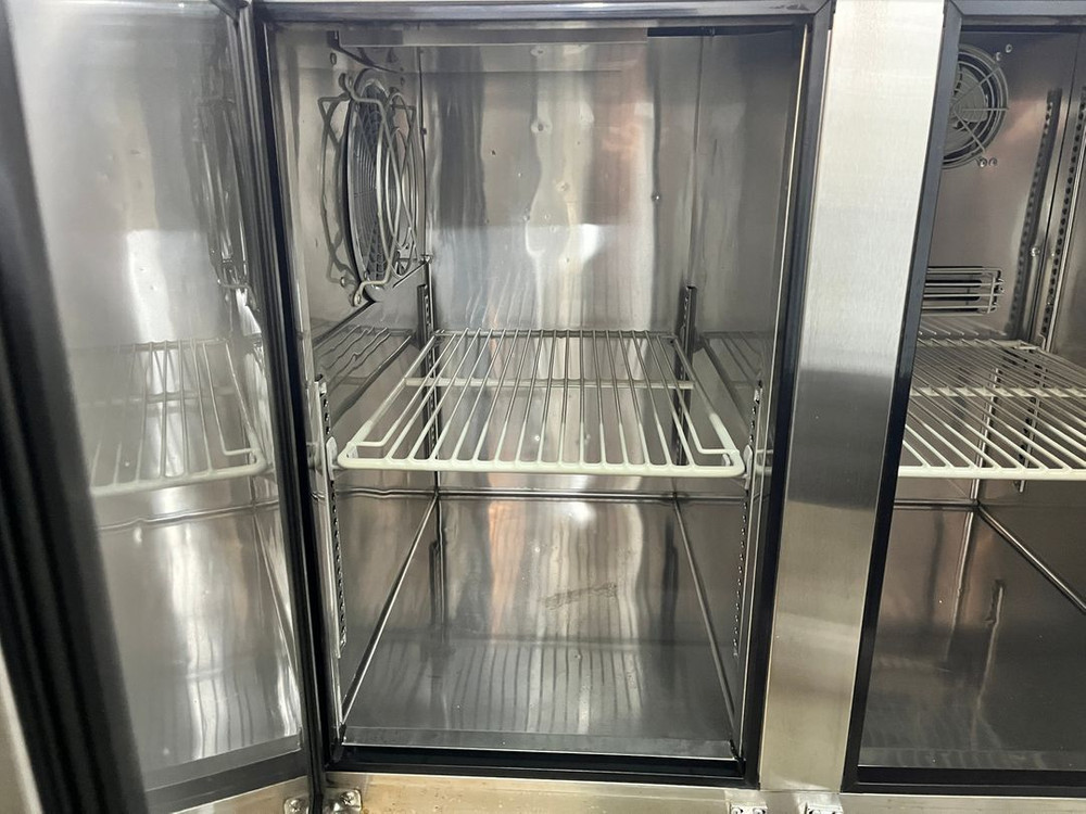 스키피오 테이블냉장냉동고 1200 간냉식 냉장1칸냉동1칸 반반 냉동장고 업소용 카페 2도어 이미지