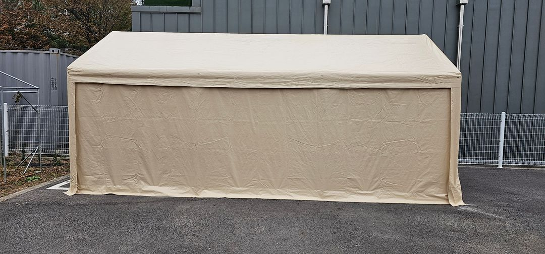 대형 이동식 자바라 천막 캐노피 그늘막 주차장 차양막 몽골텐트 방수 바퀴 창고 접이식 이미지