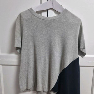 플럼피넛츠 여성 언발란스 면티 반팔 티셔츠 스몰 plumpynits 이미지