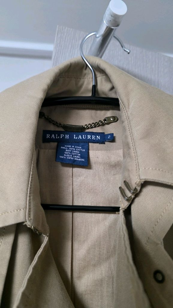 정품 랄프로렌 베이지 트렌치 코트 2사이즈 이미지