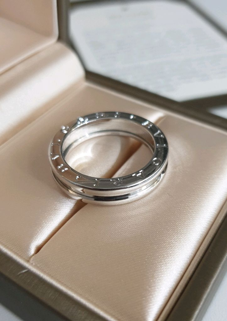 불가리 정품 비제로원 1밴드링 반지 화이트 57호 이미지