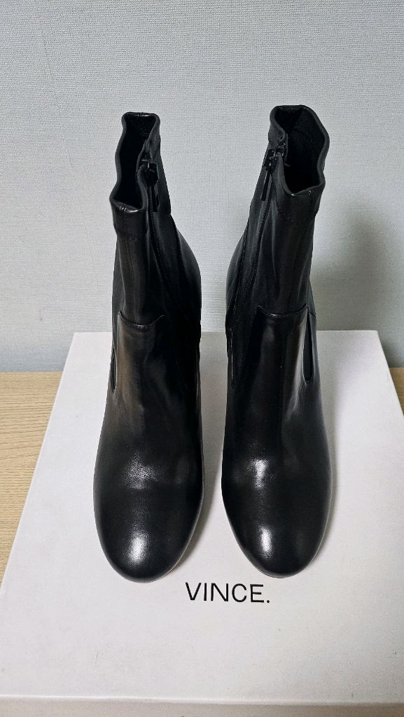 [250,8M]빈스-앵클부츠, 가죽부츠 (블랙) 이미지