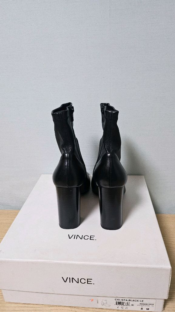 [250,8M]빈스-앵클부츠, 가죽부츠 (블랙) 이미지