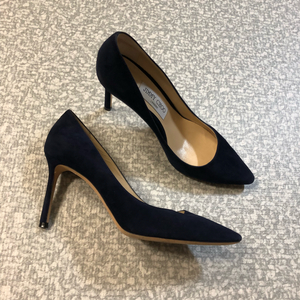 지미추 로미 85 245mm 구두 힐 하객룩 네이비 이미지