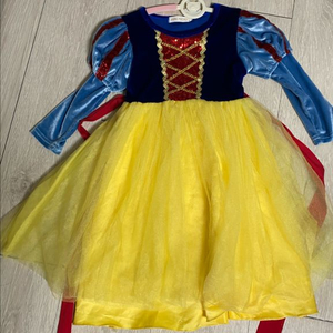 여아 화려한 드레스 코스튬 백설공주 원피스 이미지