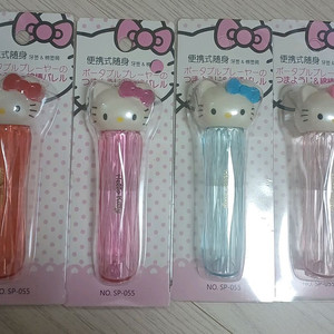 새상품 헬로키티 휴대용 이쑤시개 면봉통,눈물통 이미지