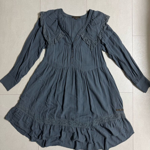 써스데이아일랜드 프릴 원피스 S사이즈 이미지