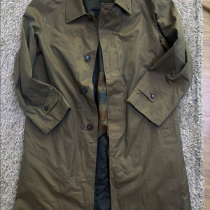 일제 카키색 트랜치코트 사이즈 105 이미지