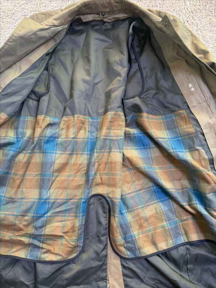 일제 카키색 트랜치코트 사이즈 105 이미지