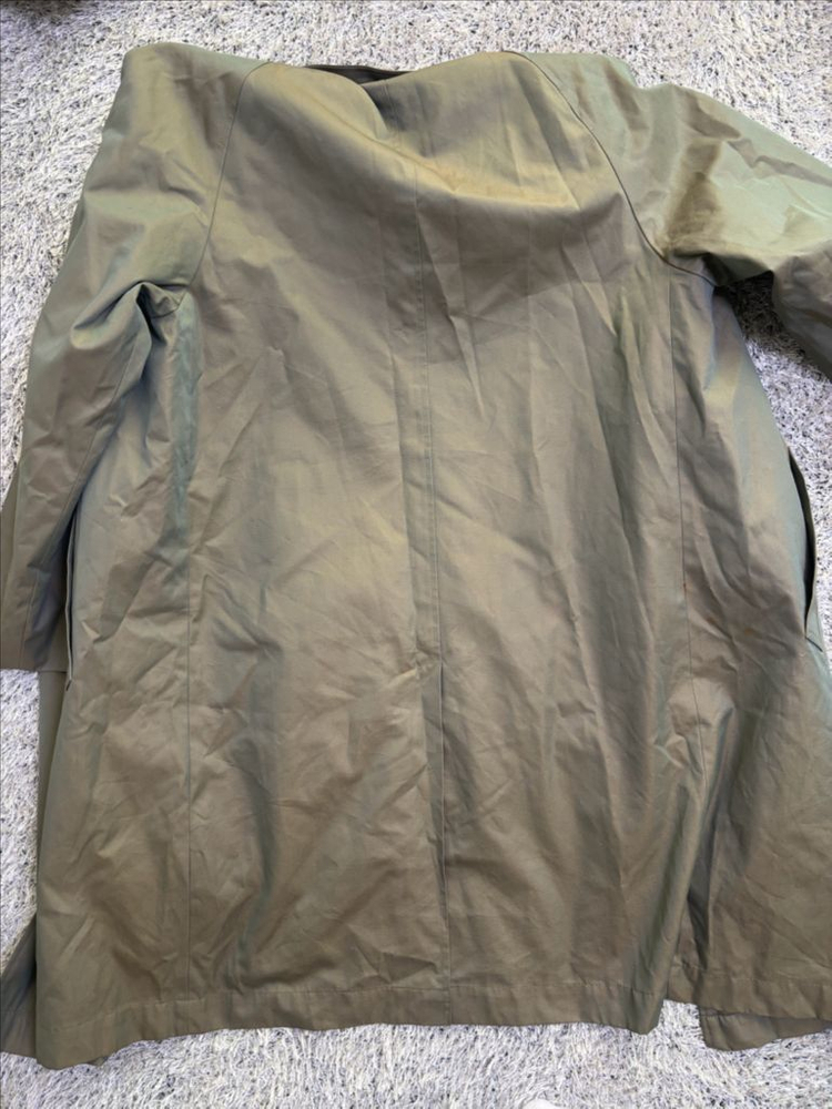 일제 카키색 트랜치코트 사이즈 105 이미지