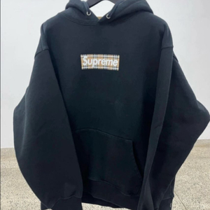 버버리x슈프림 22ss 박스로고 후드티L(100) 이미지