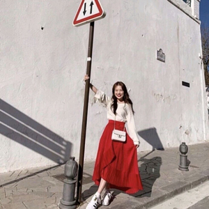 마쥬 레드스커트 2사이즈 이미지