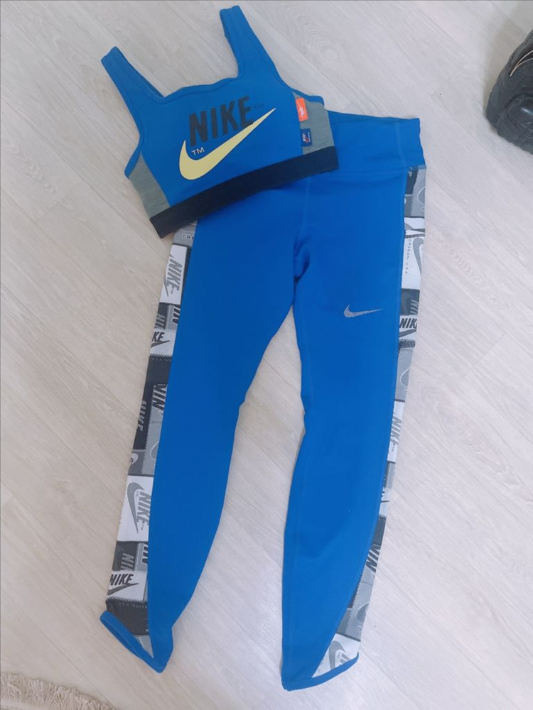 나이키 브라탑 레깅스 세트 요가 필라테스 헬스 이미지