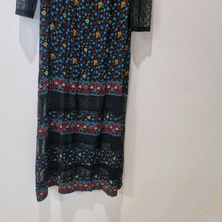 MAJE 마쥬 레지아 플로럴 레이스 시스루 롱 원피스 이미지