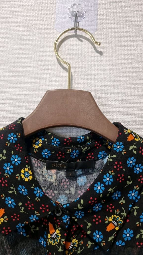 MAJE 마쥬 레지아 플로럴 레이스 시스루 롱 원피스 이미지