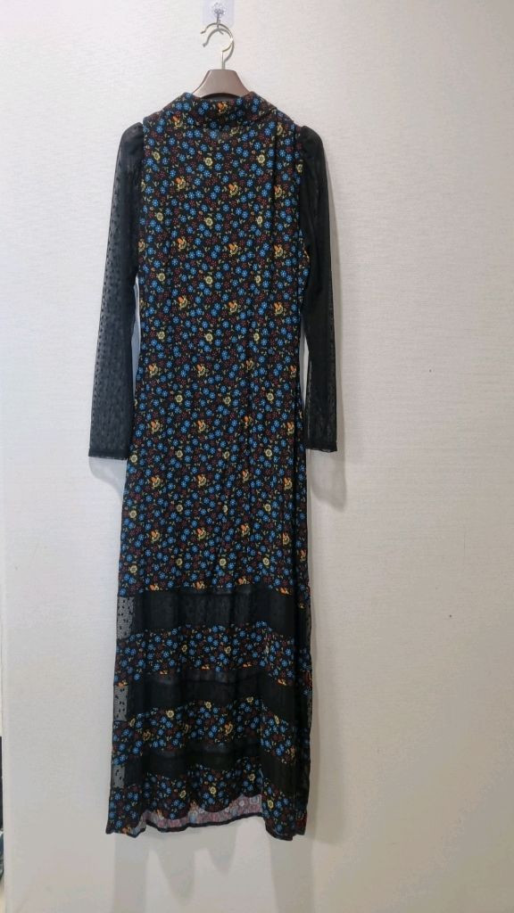 MAJE 마쥬 레지아 플로럴 레이스 시스루 롱 원피스 이미지