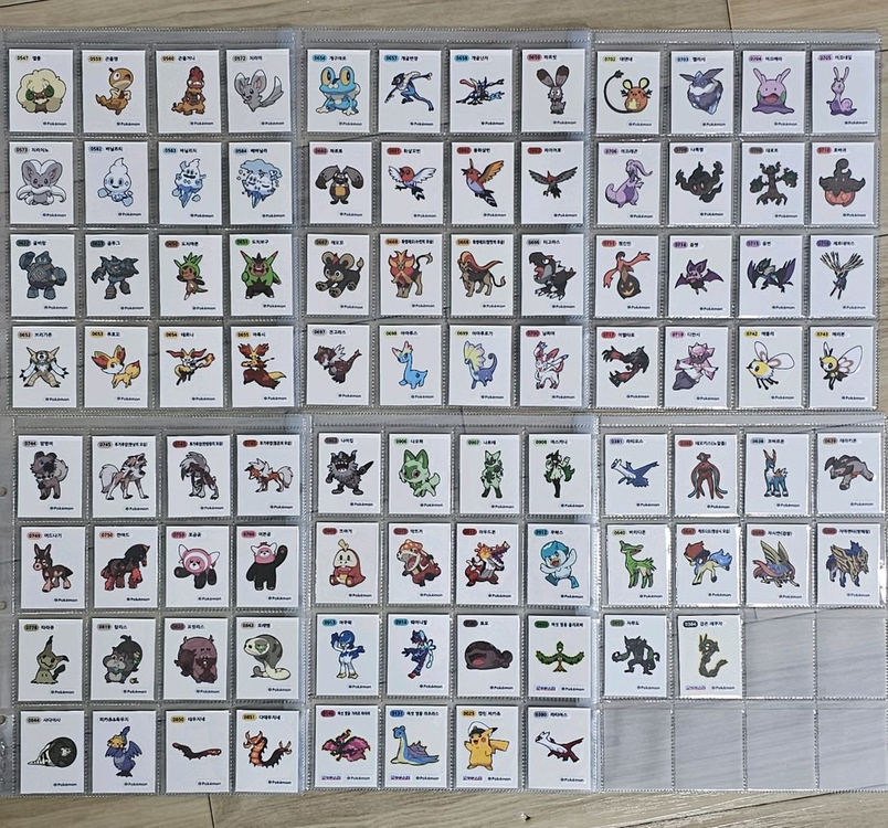 포켓몬띠부씰 시즌3 전종세트(개별구매가능) 이미지