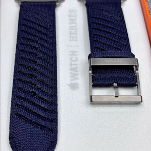 애플워치 에르메스 En Mer 스트랩 블루 뉘 이미지