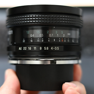 니콘 F마운트 수동 렌즈 탐론 Tamron SP 17mm F3.5 (151B) 소장급 풀셋(후드, 케이스 포함) 이미지