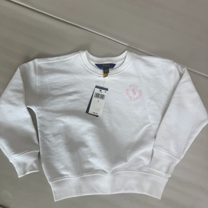 폴로걸즈 랄프로렌 화이트 맨투맨 6사이즈(미시착새상품) 이미지