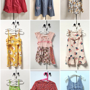 여아 봄여름옷 일괄 100~110 원피스 이미지