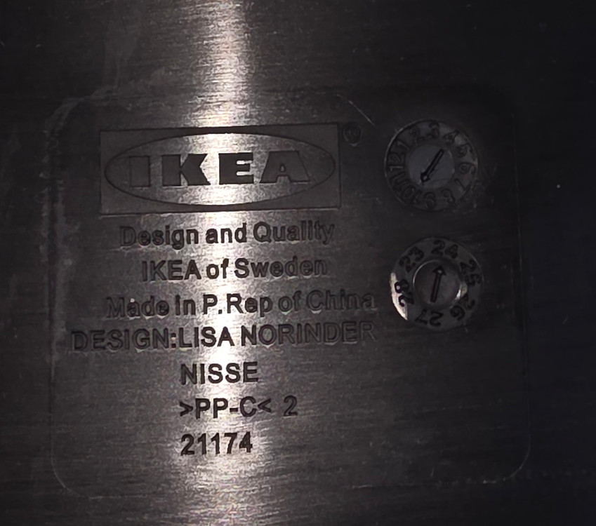 [새거 같은 중고] 이케아 접이식 의자 / NISSE 21174 검정색 / 20개 / 소량 또는 모두 구입가능 이미지