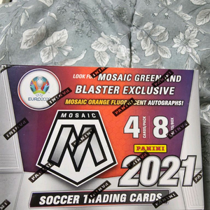2021 파니니 모자이크 축구 트레이딩 카드 UEFA 유로 2020 블래스터 박스 이미지