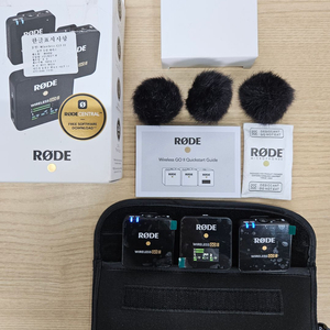 [민트] RODE WIRELESS GO 2 듀얼 채널 무선 마이크 시스템 국내정발판 판매합니다 이미지