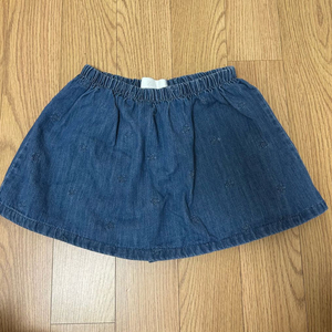 자라 플라워 자수 데님 버뮤다 스커트 (131cm) 8-9세 -택포 이미지