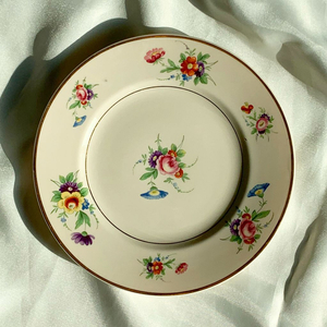 시라쿠스 셀마 올드 아이보리 빈티지 플레이트 앤틱 접시 이미지