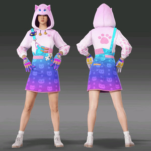 배그 Aixleft 여자세트 스킨코드 이미지