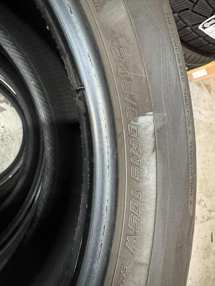 245 50 19 BMW X3 X4 순정 요코하마 어드반 스포츠 런플랫 타이어 이미지