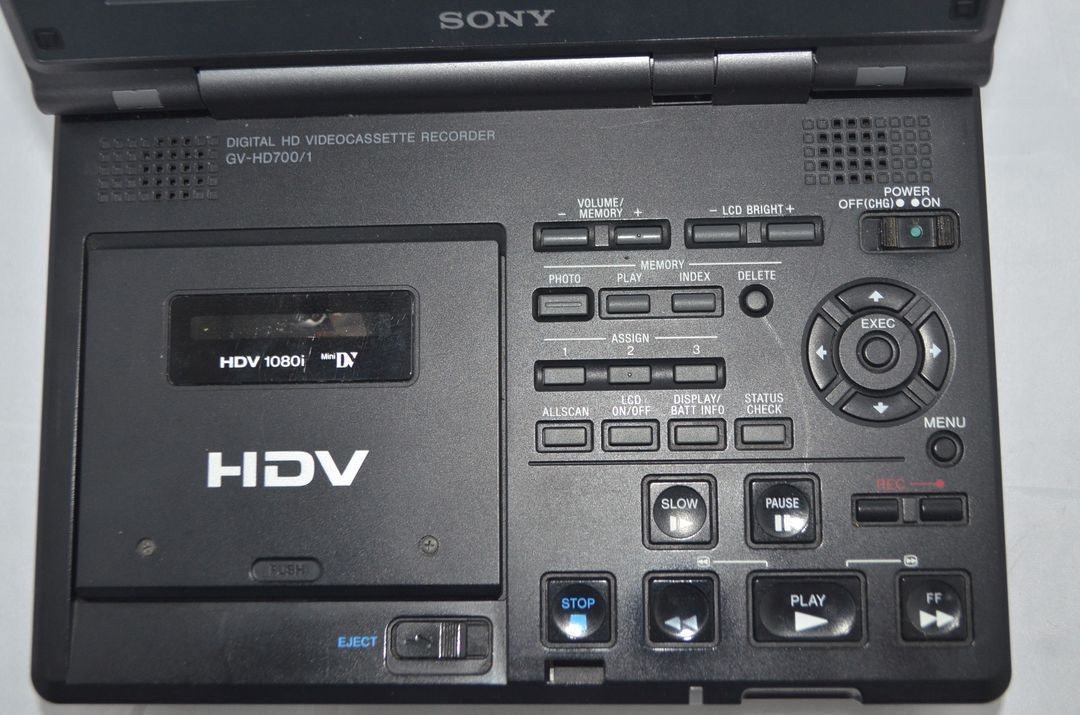 소니6mm모니터데크GV-HD700 빈티지캠코더6mm DCR-HC46팝니다 이미지