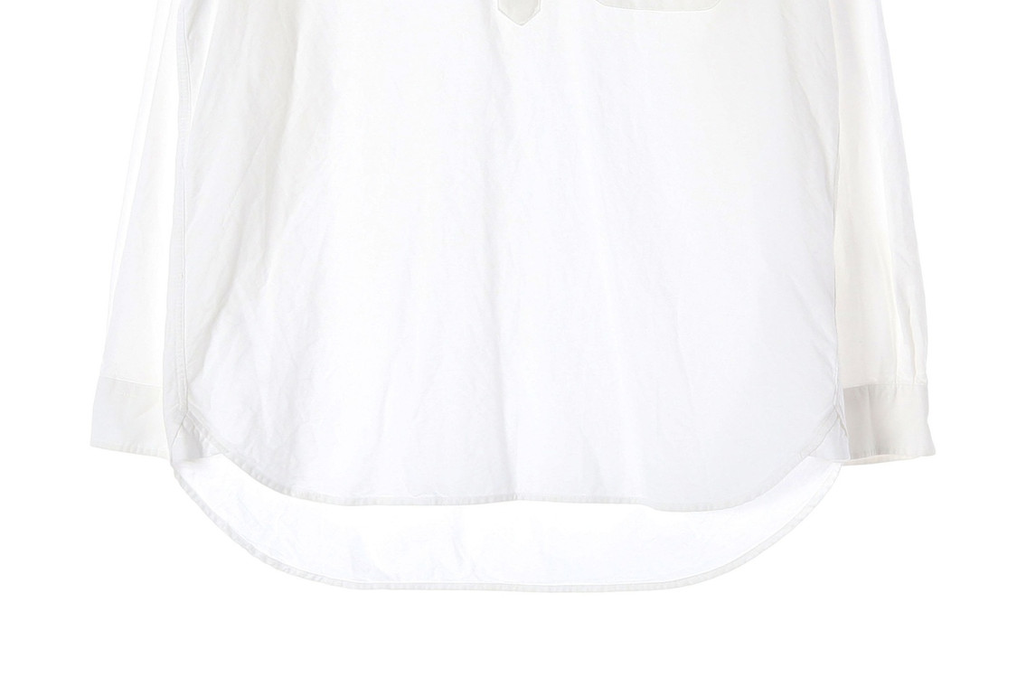 빈폴 21SS 하프 버튼 긴팔 코튼 셔츠 화이트 L 이미지