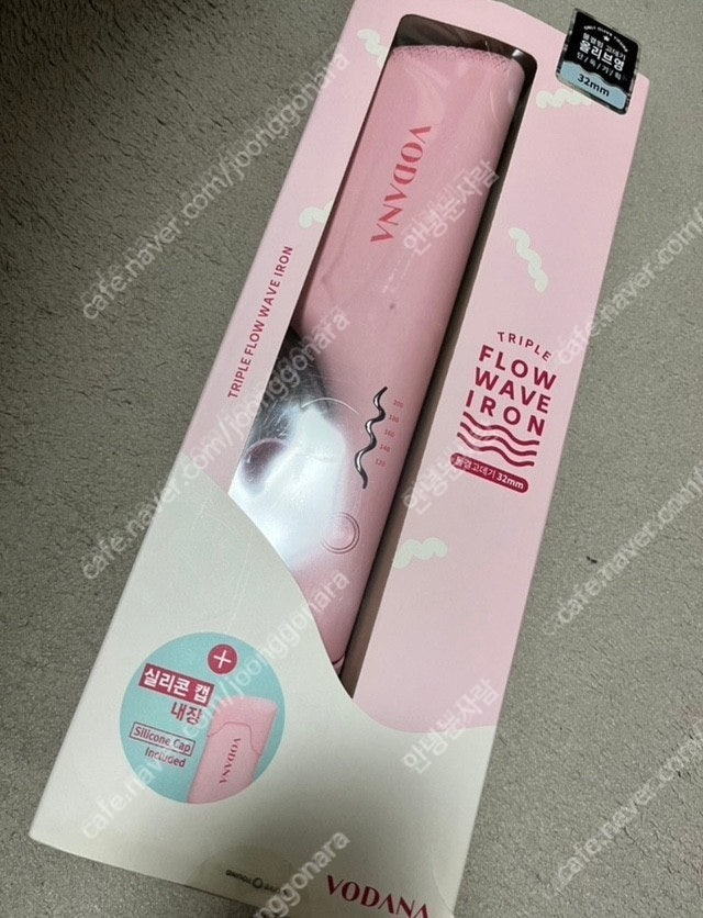 트리플 플로우 물결 고데기 32mm 핑크바닐라(물결펌) 미개봉 새상품 정품 이미지