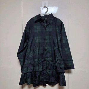 여아 130-140 얇은 체크무늬 우비 이미지