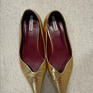 아콤마 로퍼 235 골드컬러 플랫슈즈 여성구두 여성신발 이미지