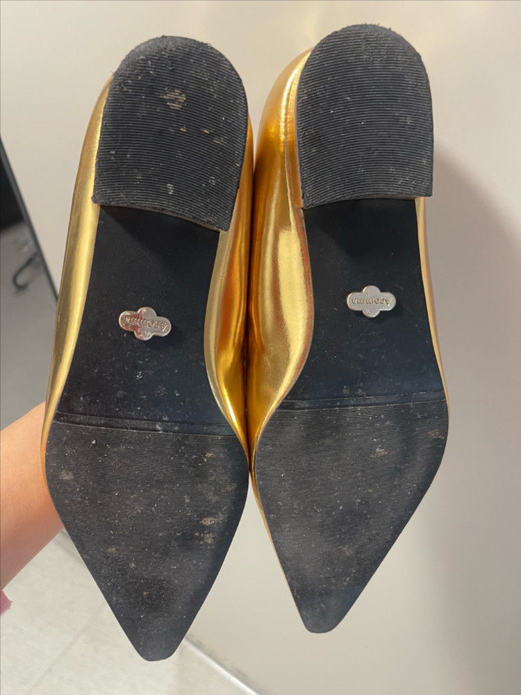 아콤마 로퍼 235 골드컬러 플랫슈즈 여성구두 여성신발 이미지