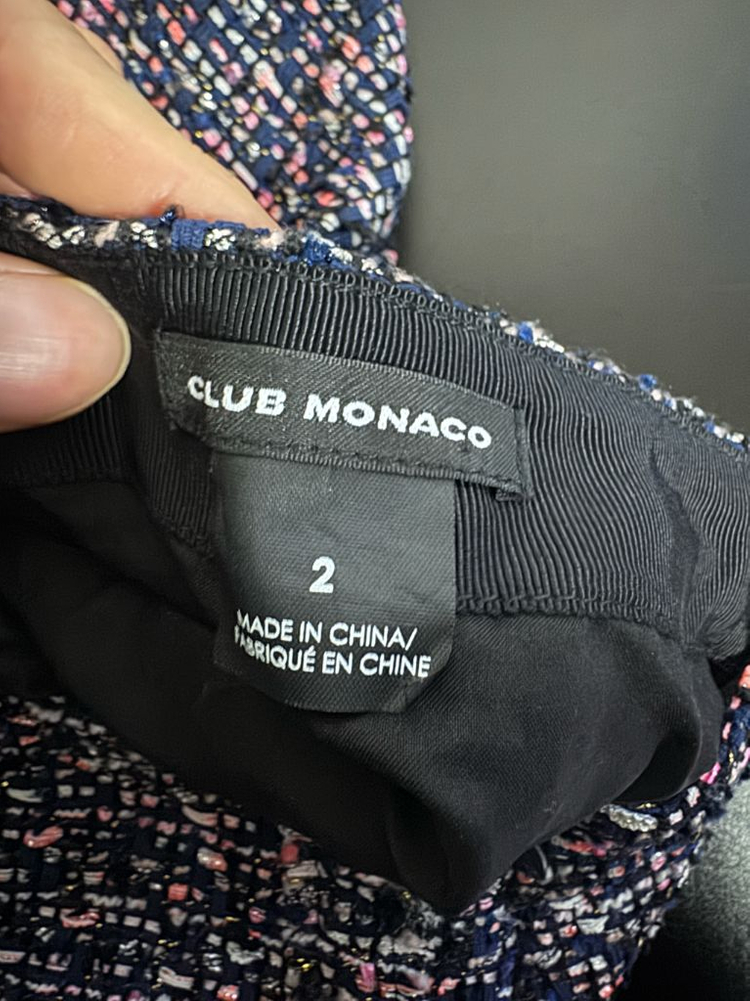 여성 한섬 클럽모나코 트위드 미니스커트 치마 이미지