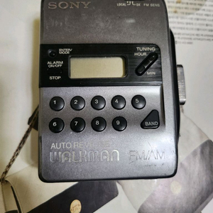 소니 워크맨 FM/AM 카세트 플레이어 빈티지 레트로 이미지