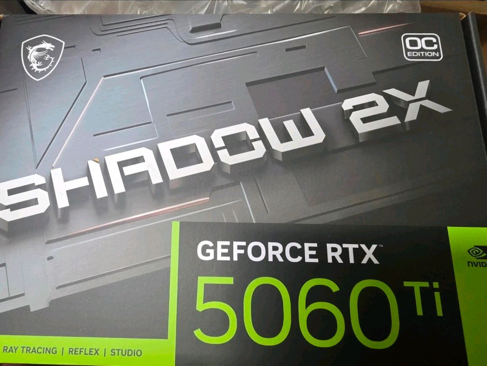 미개봉 MSI RTX 5060 Ti 8gb SHADOW 2X 이미지