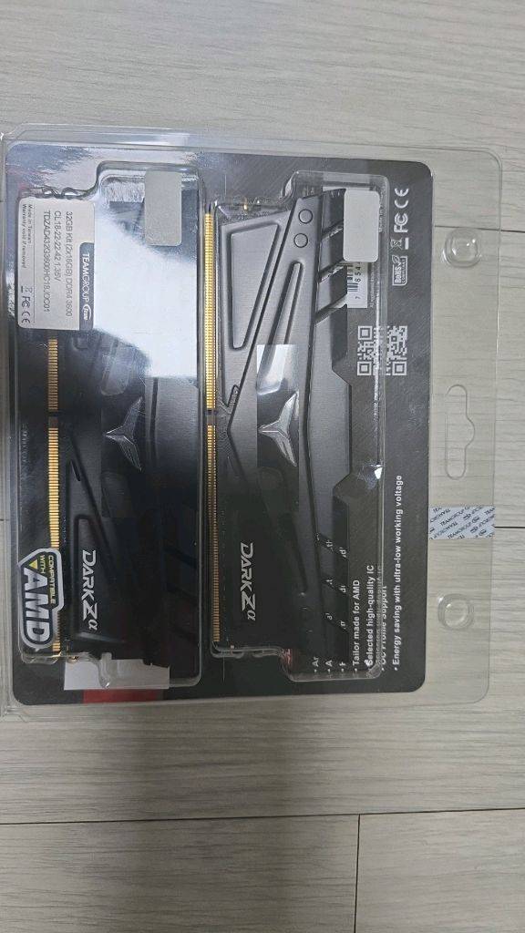 DDR4 32GB 방열판 메모리 team group 팀그룹 DDR4 3600 이미지