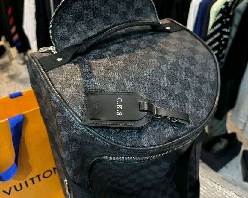 [급처] 루이비통 그라피트 밴드리에르 코팅 캔버스 레더 키폴 이미지