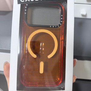 케이스티파이 아이폰 17 프로 맥세이프 투명 케이스 오렌지 이미지