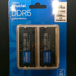 마이크론 크루셜 DDR5 sodimm 램 64GB 이미지