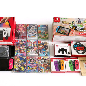 닌텐도 스위치 oled 화이트 일괄판매 풀박스 이미지