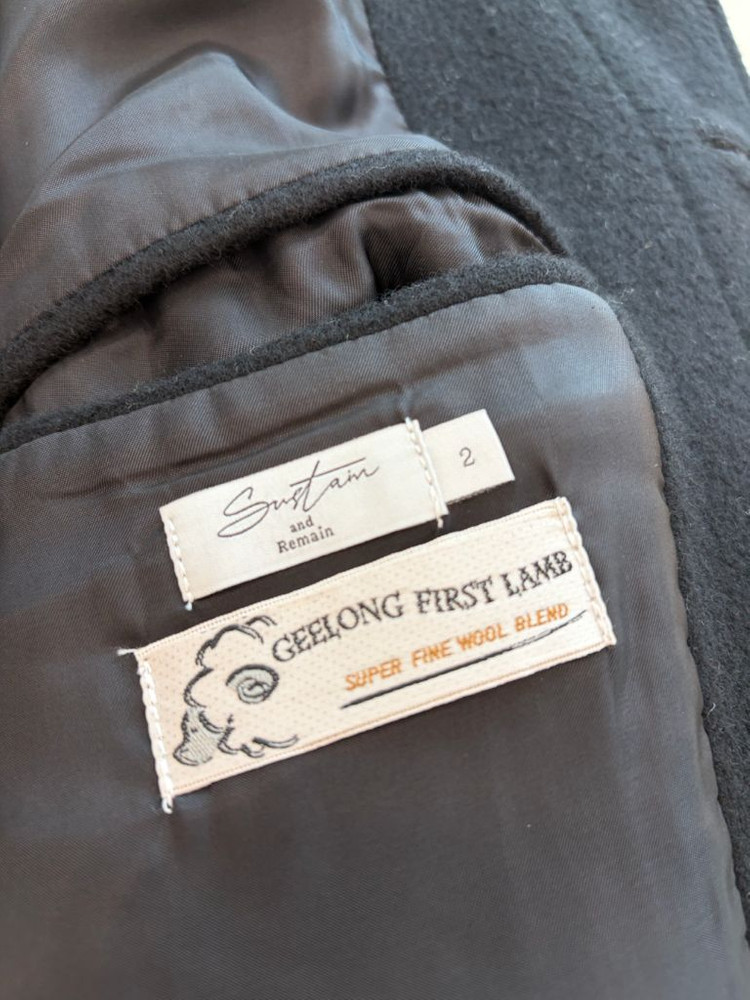 어데케이드 서스테인 서플라이 울 코트 블랙 2(105) 이미지