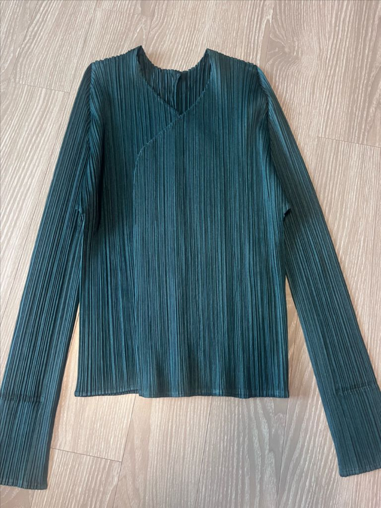 플리츠플리즈 뉴컬러풀3 다크그린 셋업 이미지