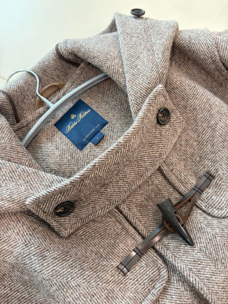 브룩스브라더스 울 헤링본 더플코트 L(100-105) 이미지
